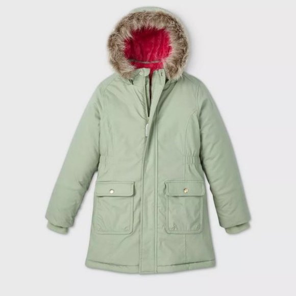 Cat & Jack™ - Green Zip-Front Parka Jacket